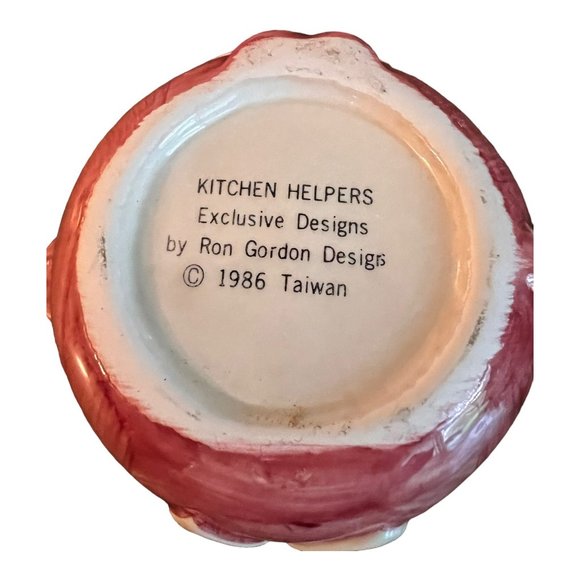 Vtg Kitchen Helpers Stackable Sugar and Creamer Pig Pink, White Ron Gordon1986 - Picture 9 of 14